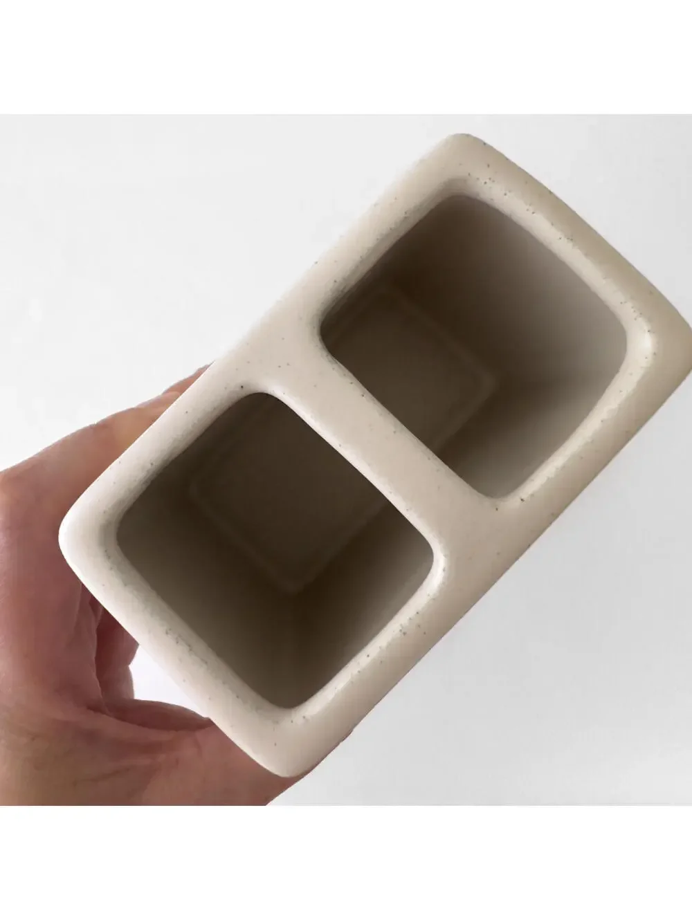 New Koolaburra by UGG‎ Modern Ceramic Plaid Toothbrush Holder